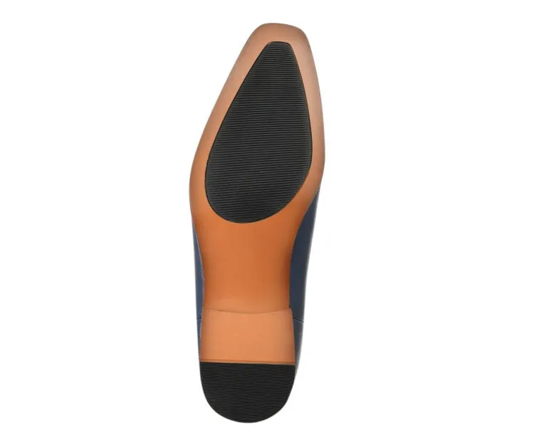 Amali Hayes Navy Men’s Wingtip Chelsea Boots Vegan