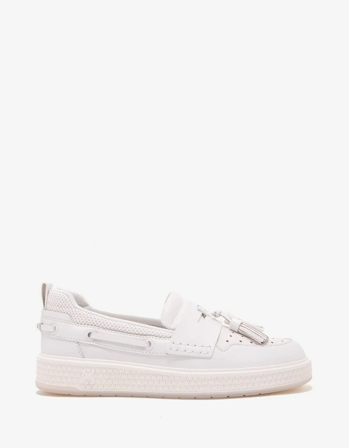 Amiri White MA Tassel Hybrid Loafers