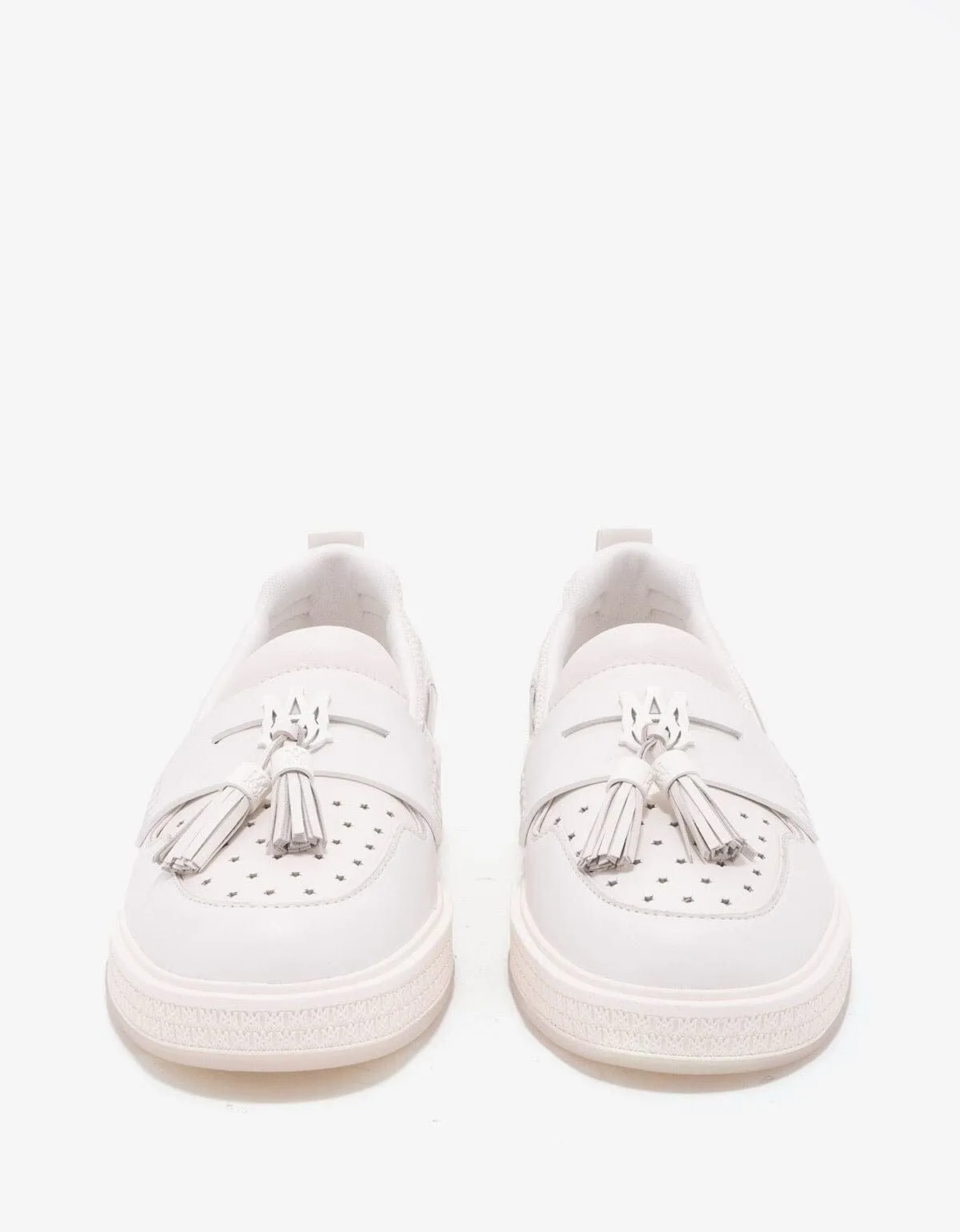 Amiri White MA Tassel Hybrid Loafers