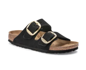 Birkenstocks Arizona Big Buckle - Nubuck Leather (Black)