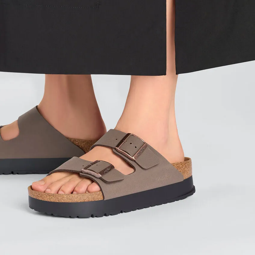 Birkenstocks Arizona Flex Platform (Birko-Flor) - Mocha