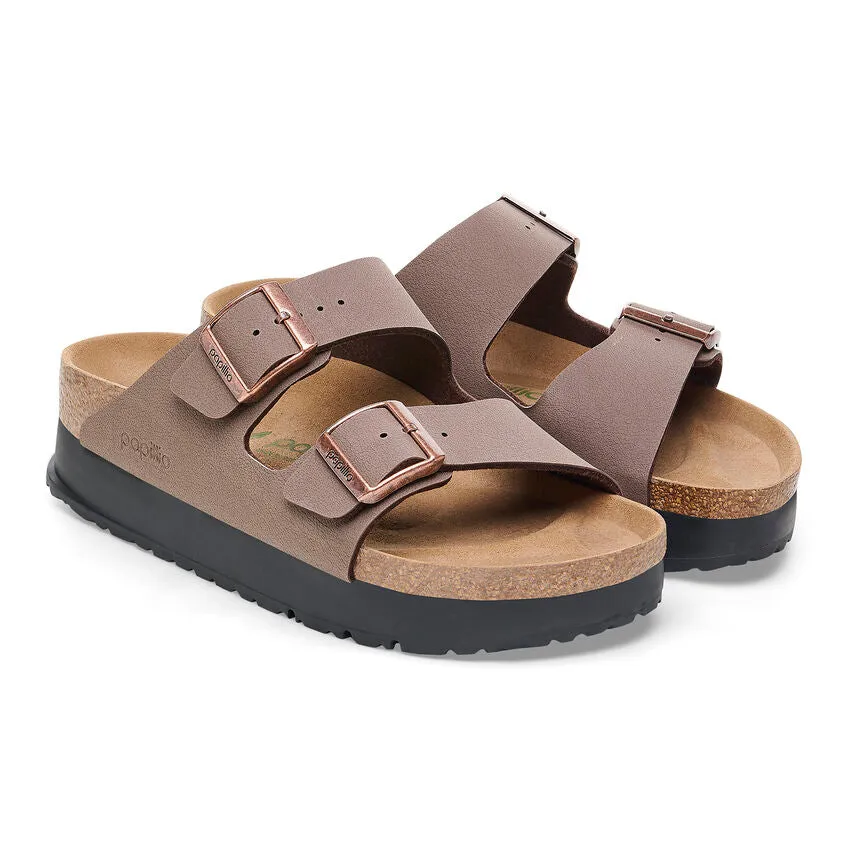 Birkenstocks Arizona Flex Platform (Birko-Flor) - Mocha