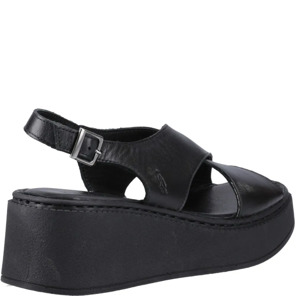Black Bex Wedge Sandals