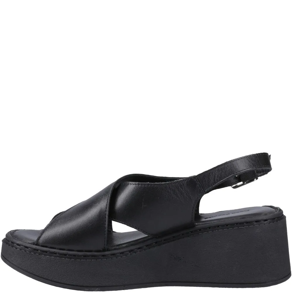 Black Bex Wedge Sandals