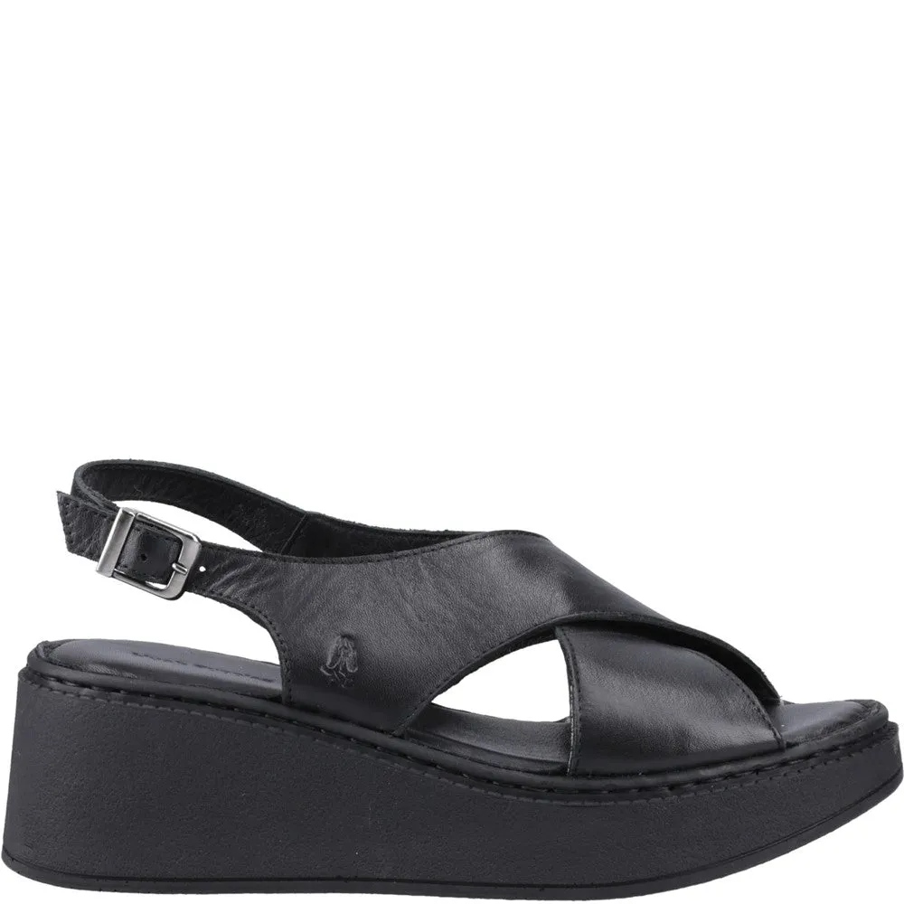 Black Bex Wedge Sandals