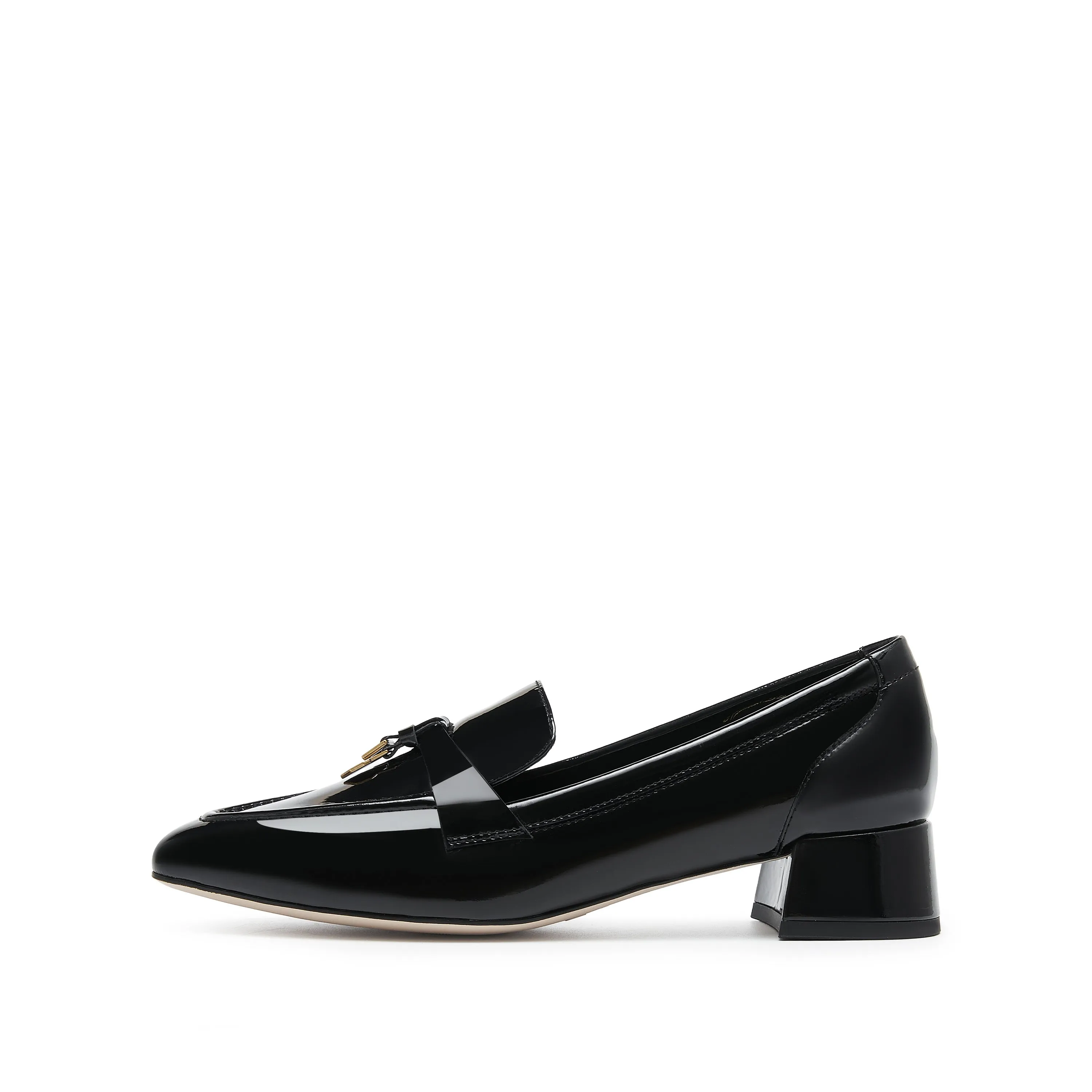 Black Classic Signature Patent Loafers