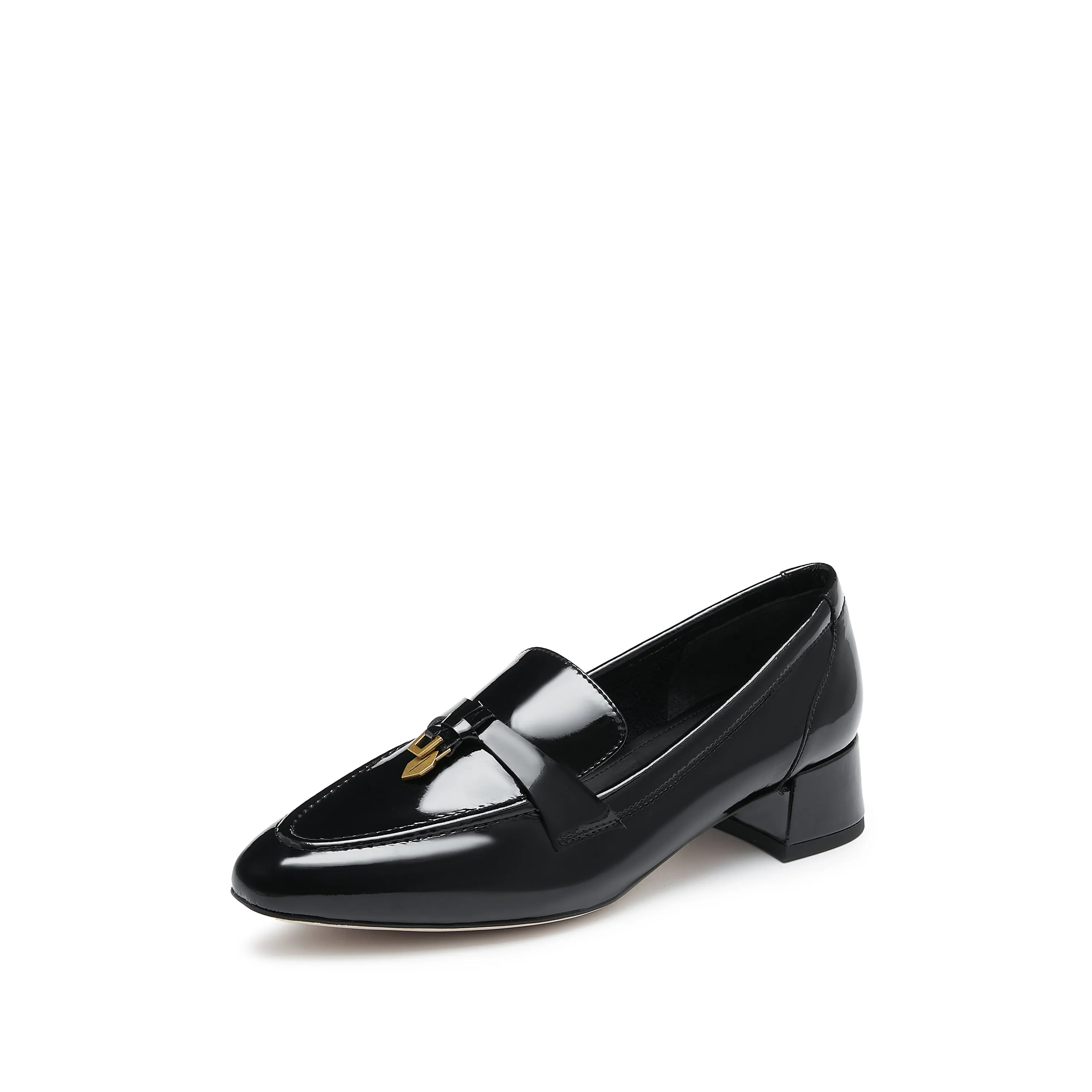 Black Classic Signature Patent Loafers