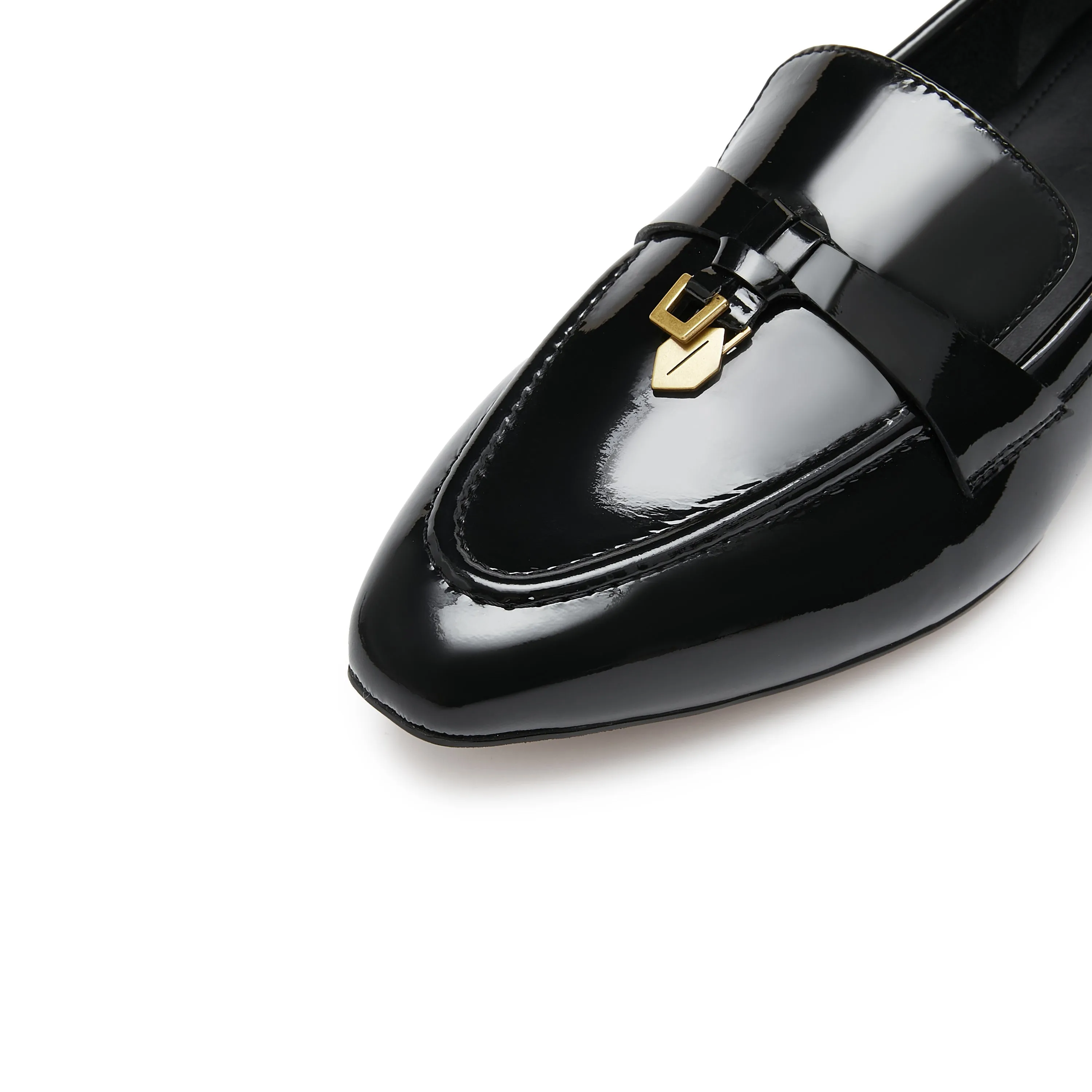 Black Classic Signature Patent Loafers
