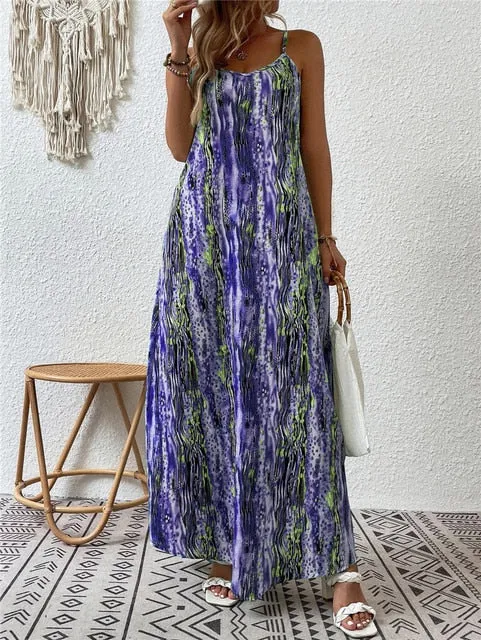 BohoCharm Vintage-Inspired Maxi Dress for Summer Elegance