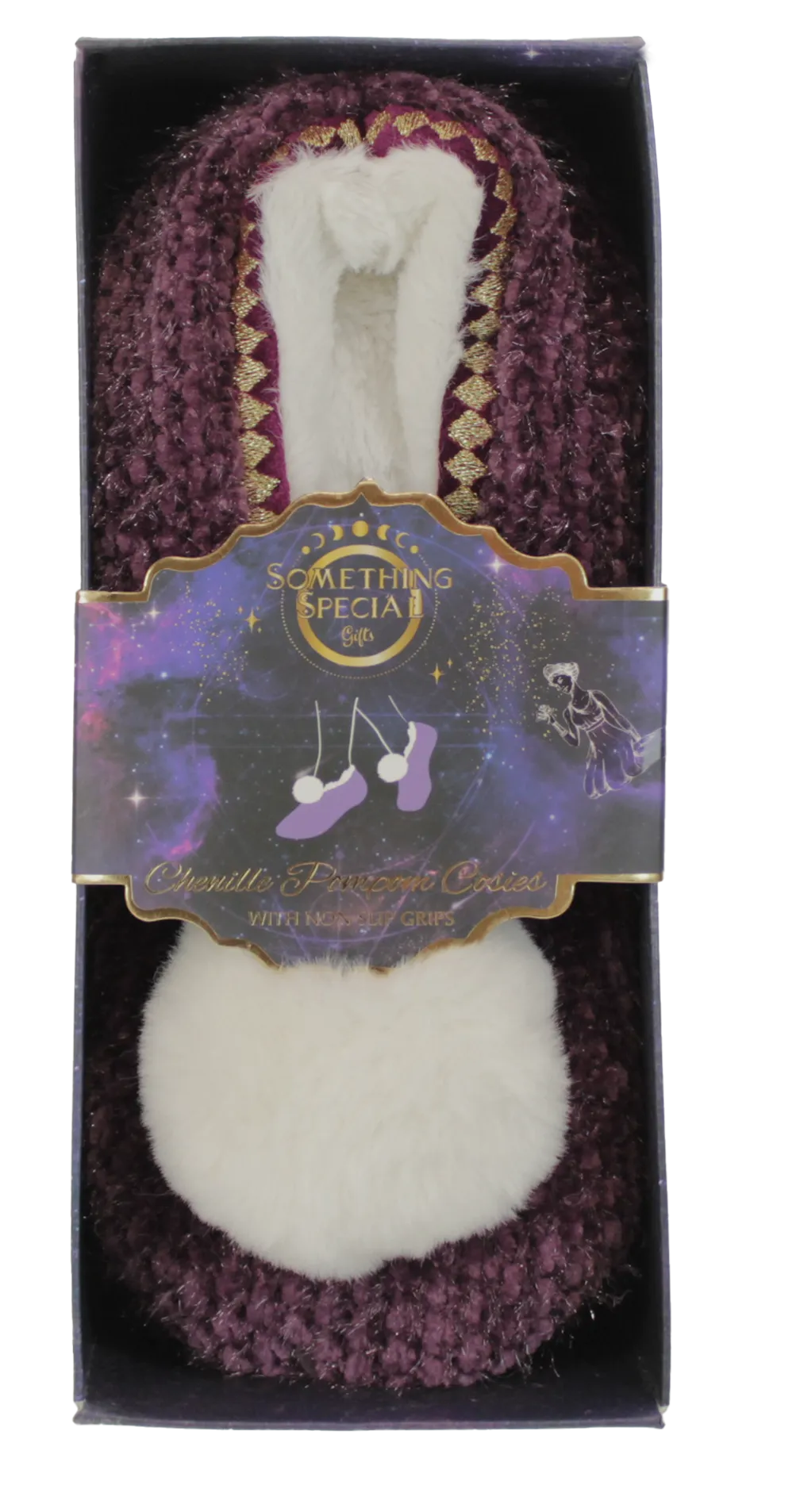 Brandwell Ladies Cosies Pumps Aubergine