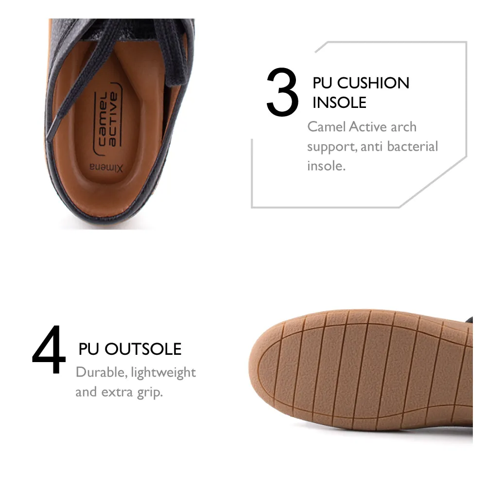 camel active Women Wendy Slip-On Sneakers Shoes - 752305-DZ01SV-1-BLACK