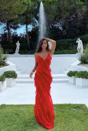 Cecelia Dress - red