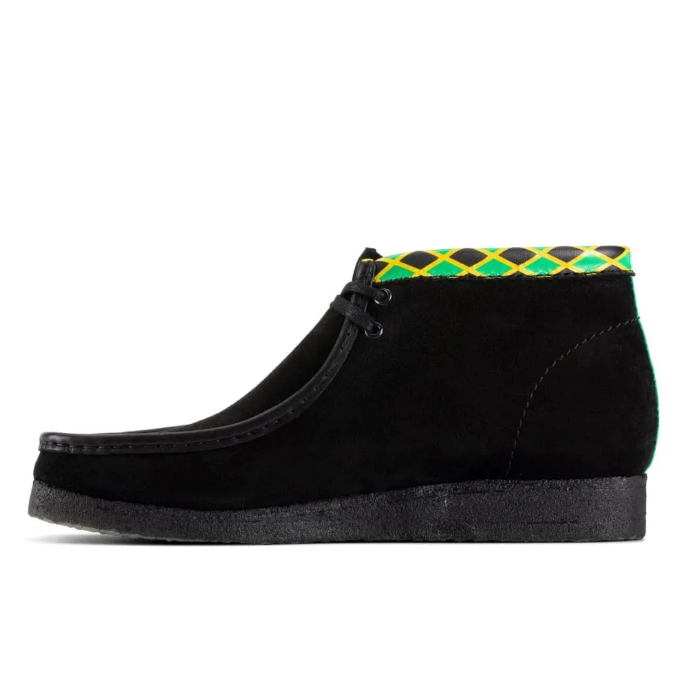 Clarks Originals Wallabee Boot Jamaican Bee Men's Black Multi Suede 26160552