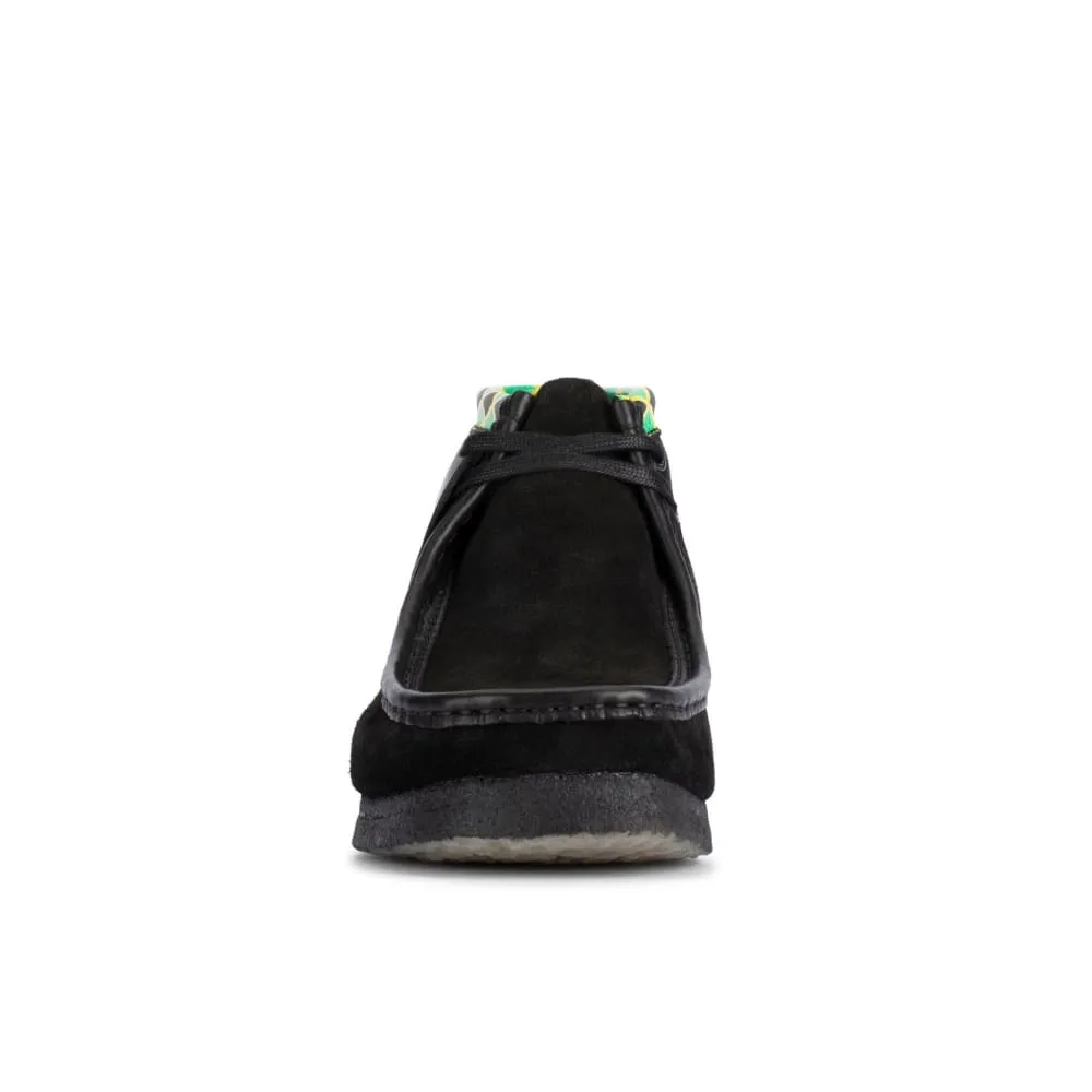 Clarks Originals Wallabee Boot Jamaican Bee Men's Black Multi Suede 26160552