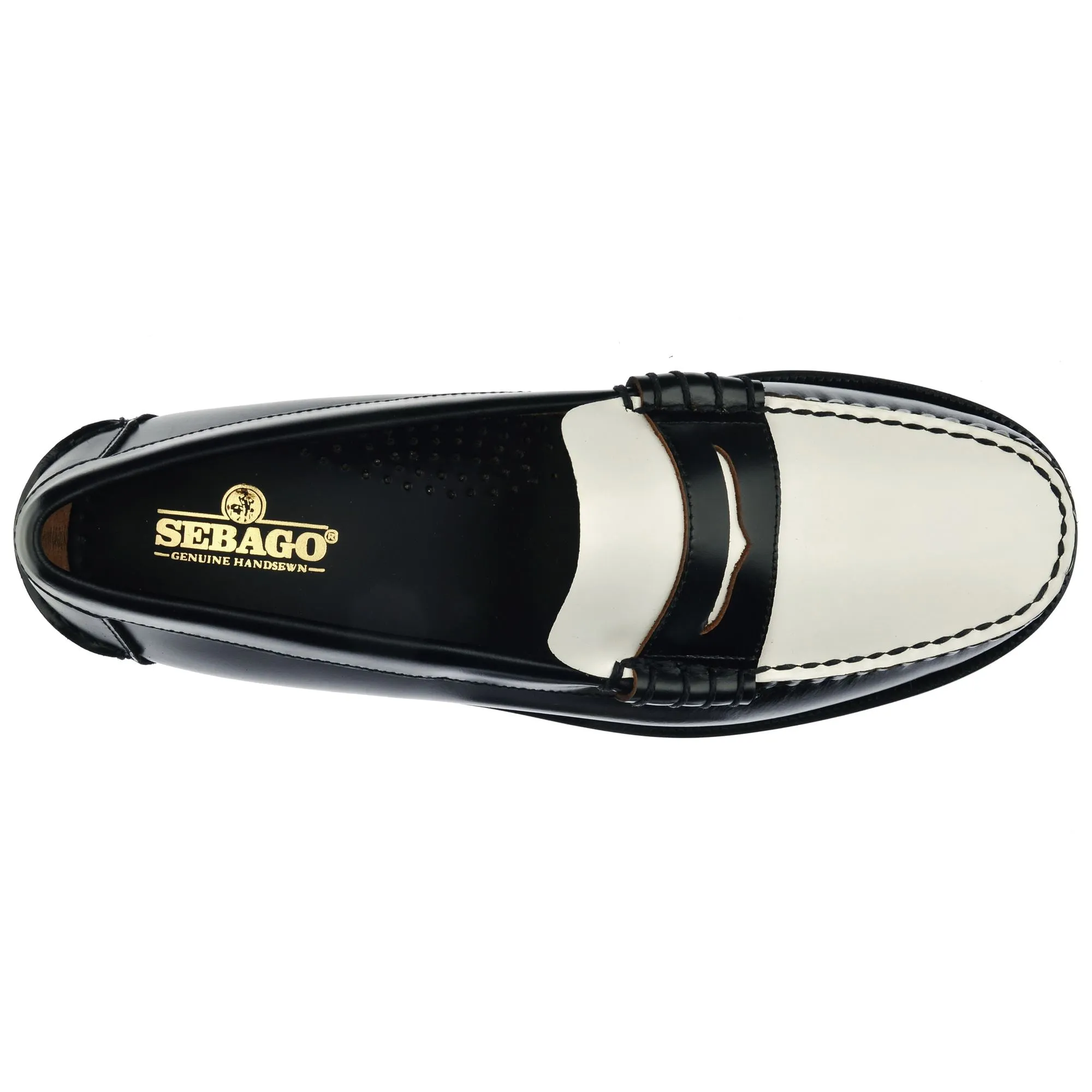 CLASSIC DAN - Moc - Moccasin - Man - BLACK-WHITE