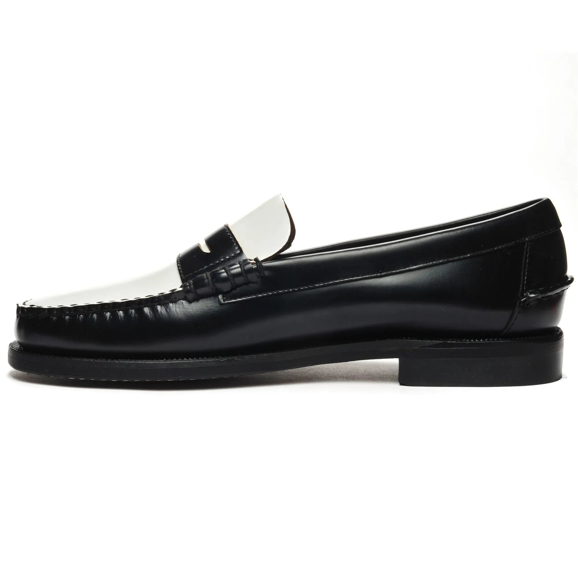 CLASSIC DAN - Moc - Moccasin - Man - BLACK-WHITE
