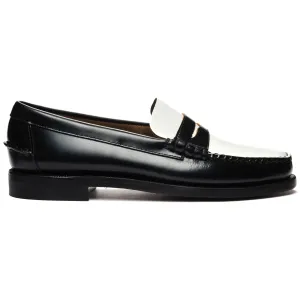 CLASSIC DAN - Moc - Moccasin - Man - BLACK-WHITE