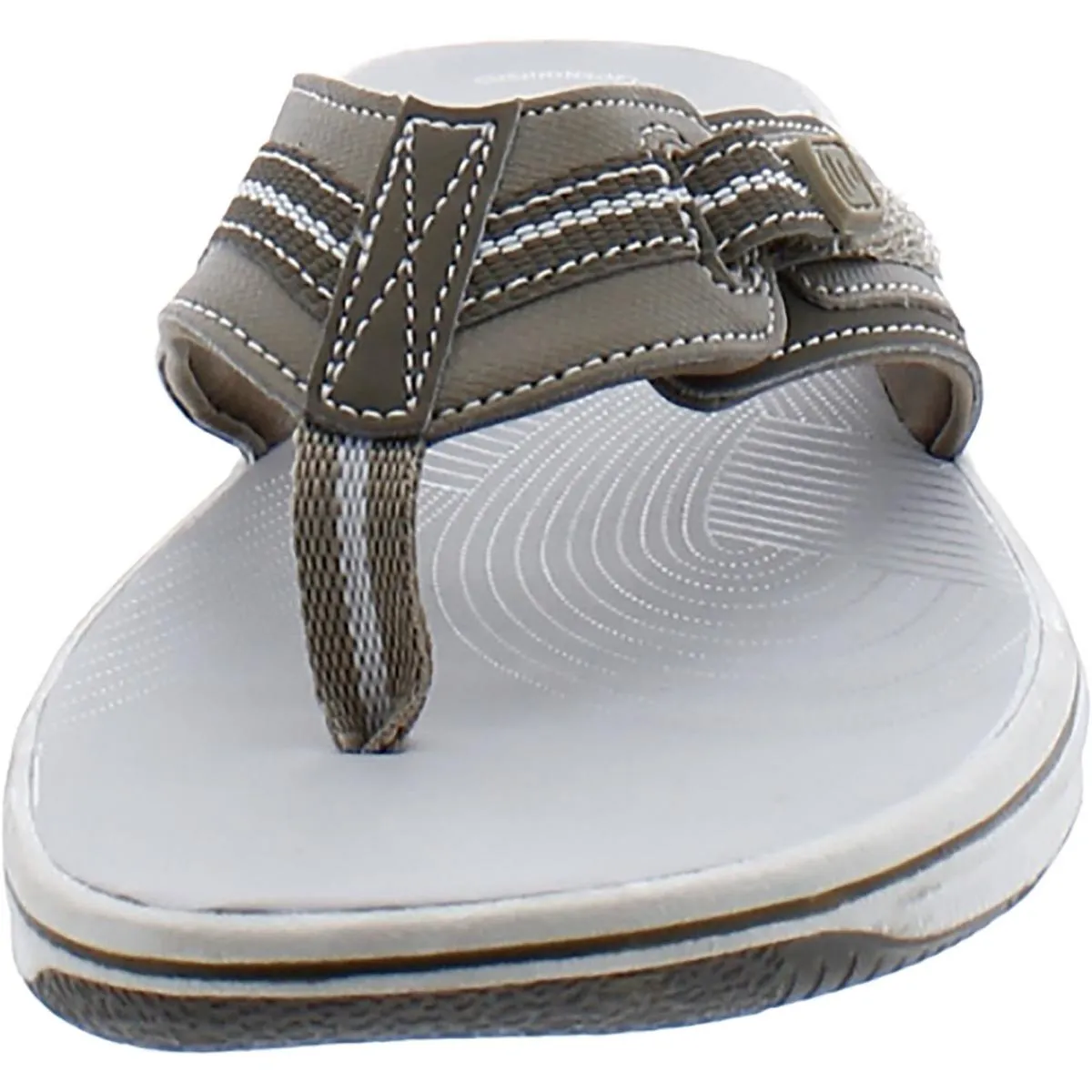 Cloudsteppers by Clarks Womens Brinkley Jazz Thong Slip On Flip-Flops