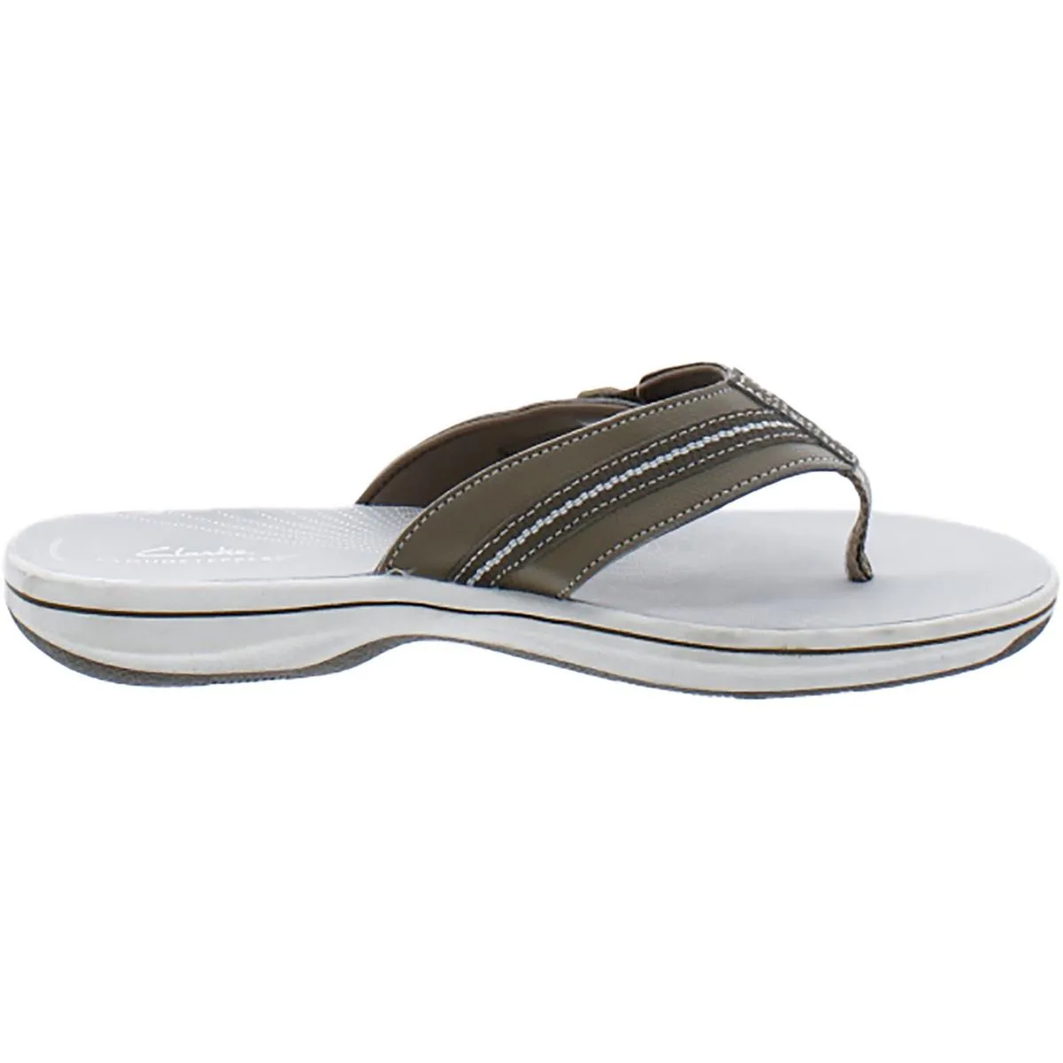 Cloudsteppers by Clarks Womens Brinkley Jazz Thong Slip On Flip-Flops