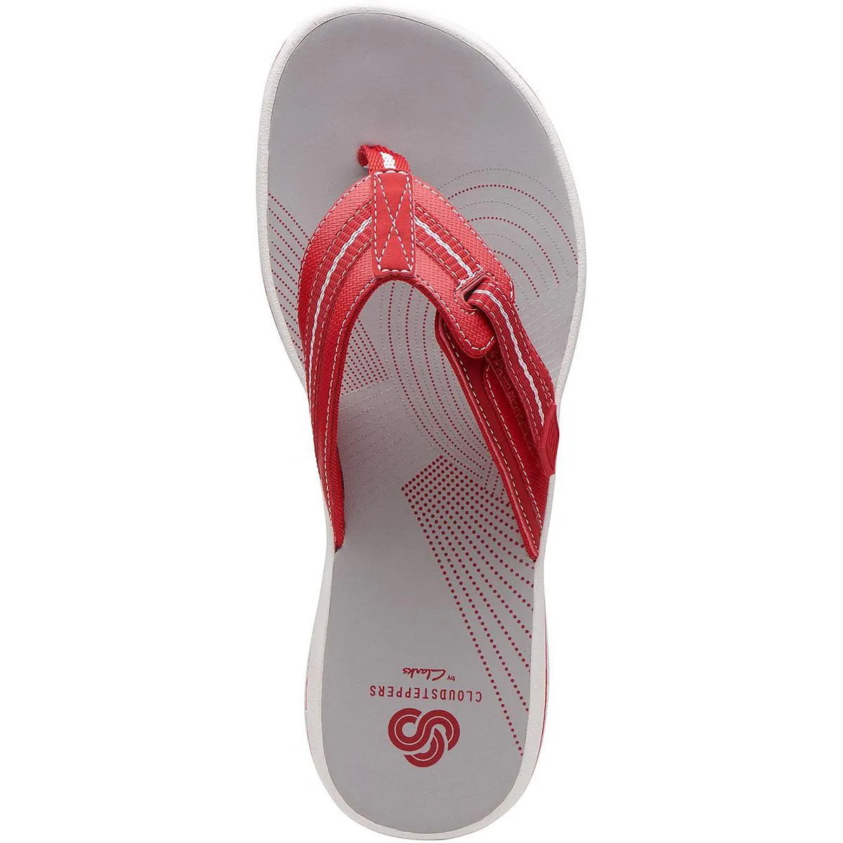 Cloudsteppers by Clarks Womens Brinkley Jazz Thong Slip On Flip-Flops