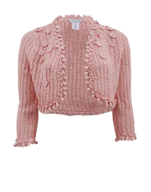 Crochet Cardigan with Flower