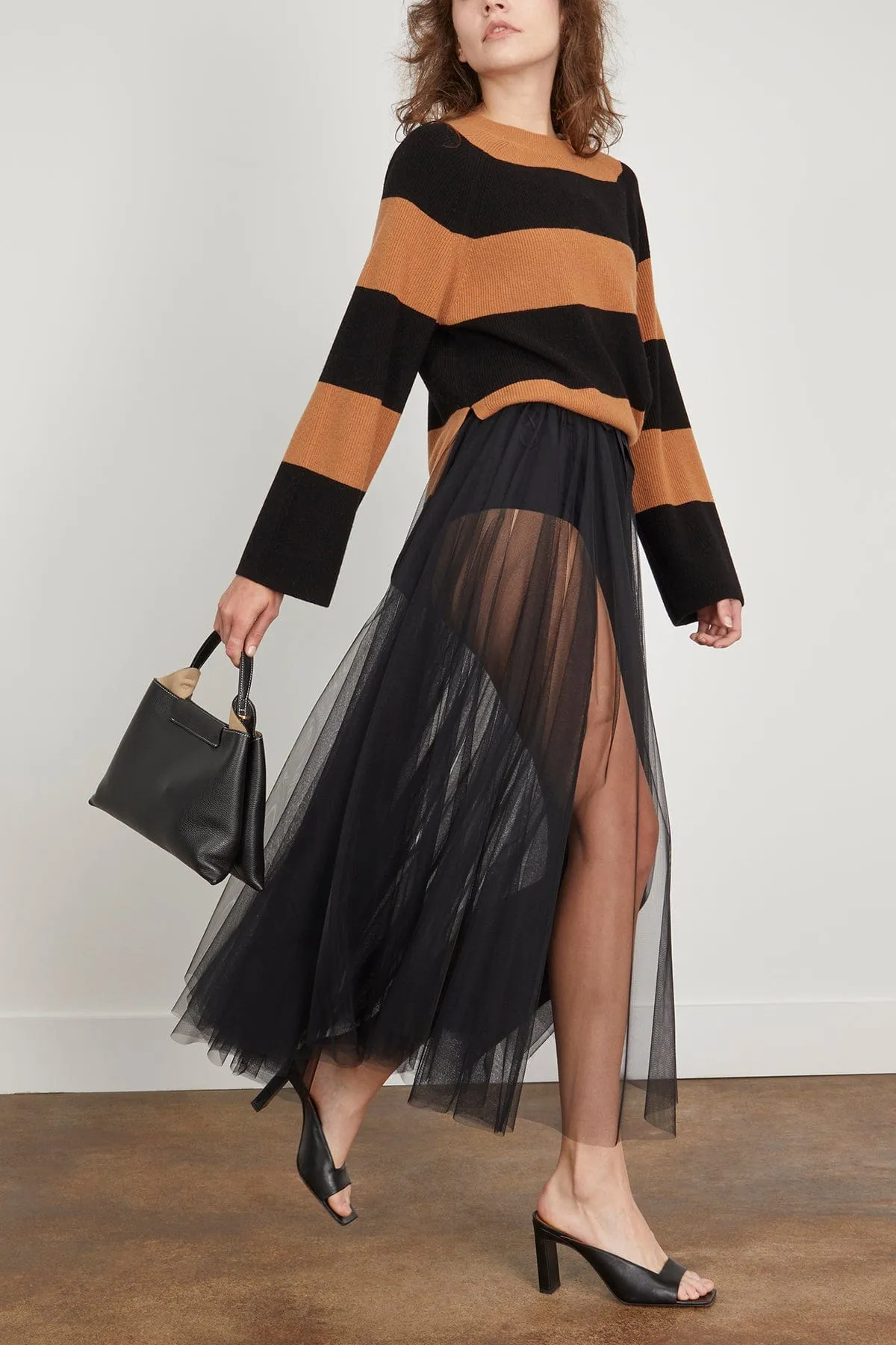 Dania Sweater in Cannelle/Noir