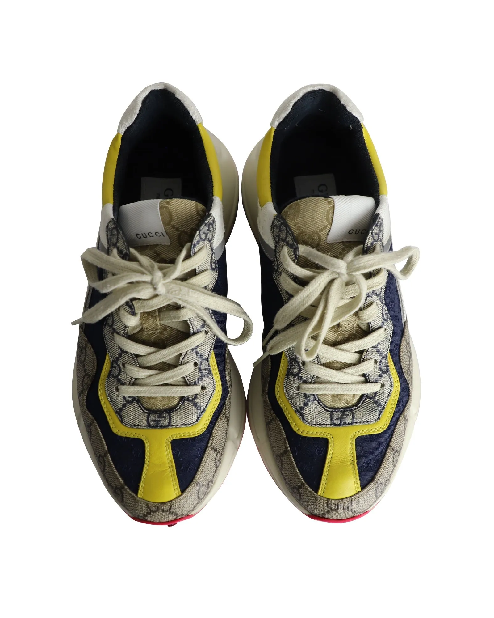 Gucci Rhyton Sneakers in Multicolor Leather and Canvas