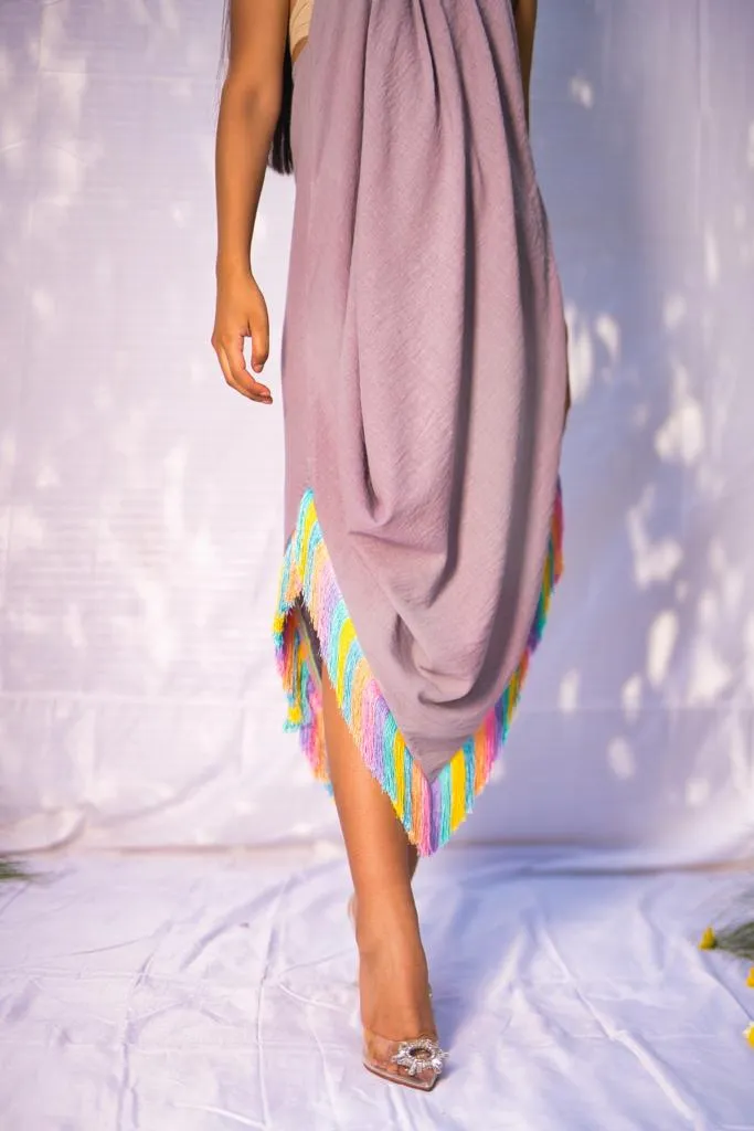 Halter Fringe Dress