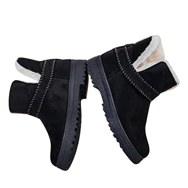 HEE GRAND Ankle Boots Faux Suede with Platform