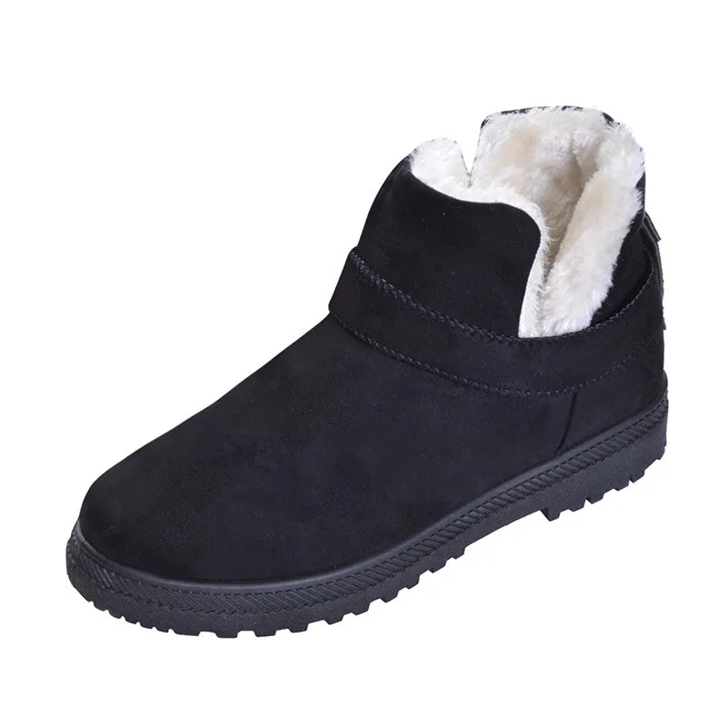 HEE GRAND Ankle Boots Faux Suede with Platform