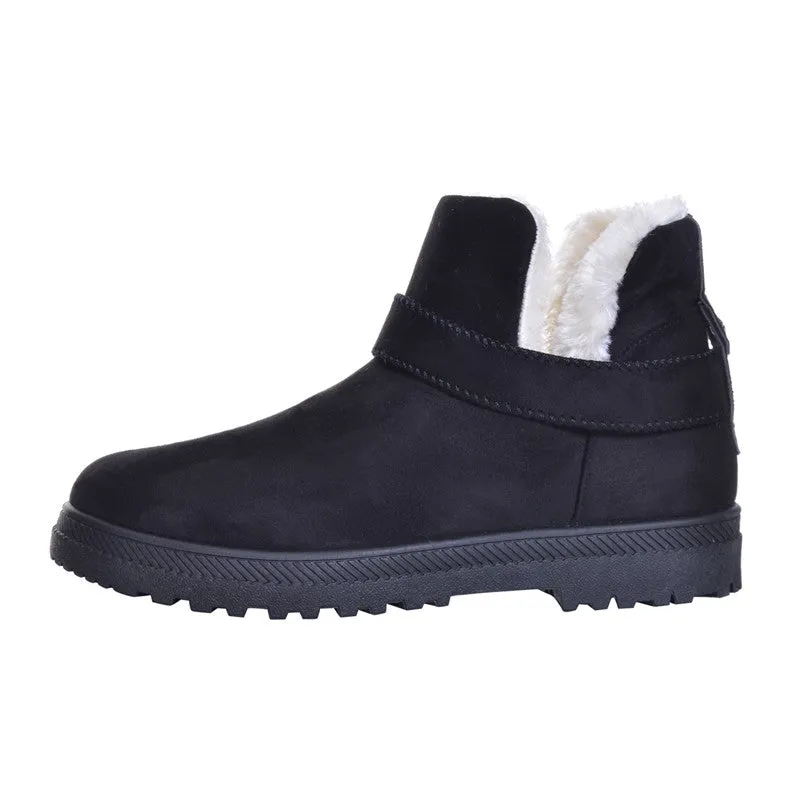 HEE GRAND Ankle Boots Faux Suede with Platform