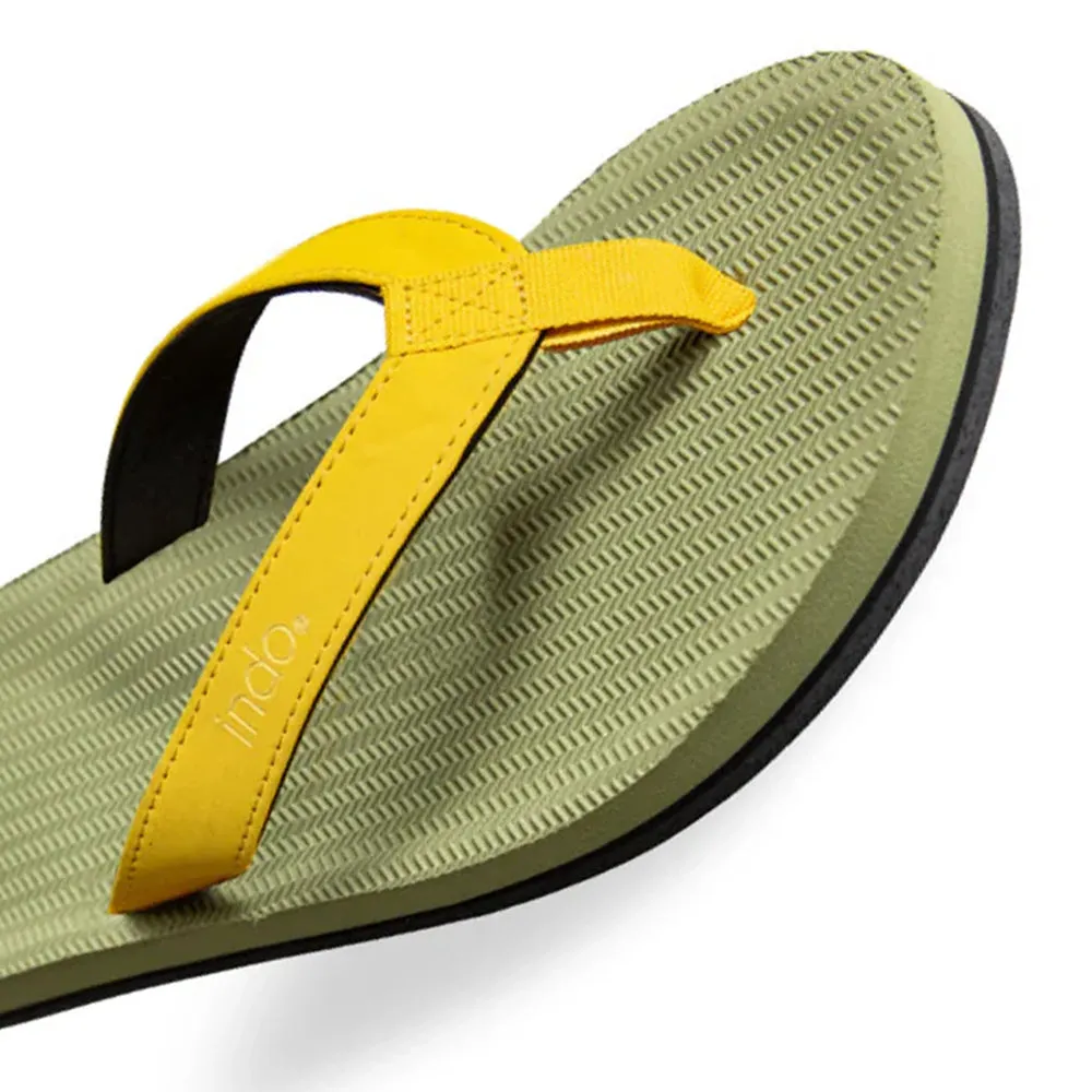 Indosole Essential Flip Flops - Olive