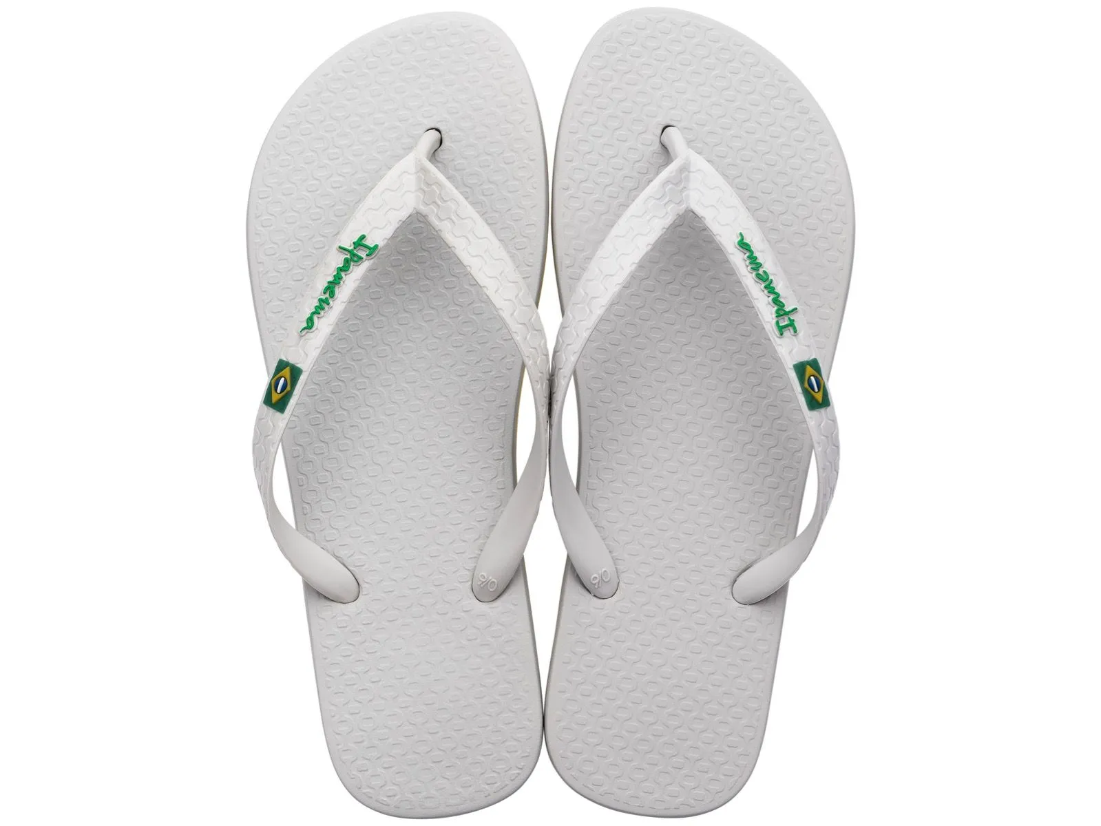 Ipanema Mens Classic Brazil Flip Flops - Light Grey