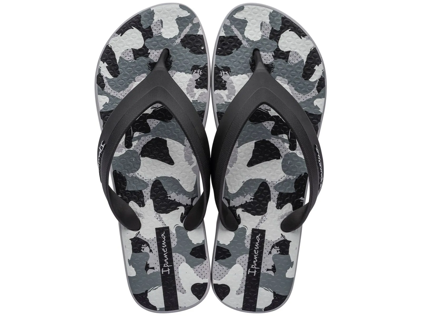 Ipanema Mens Deck Plus Camo Flip Flops - Black