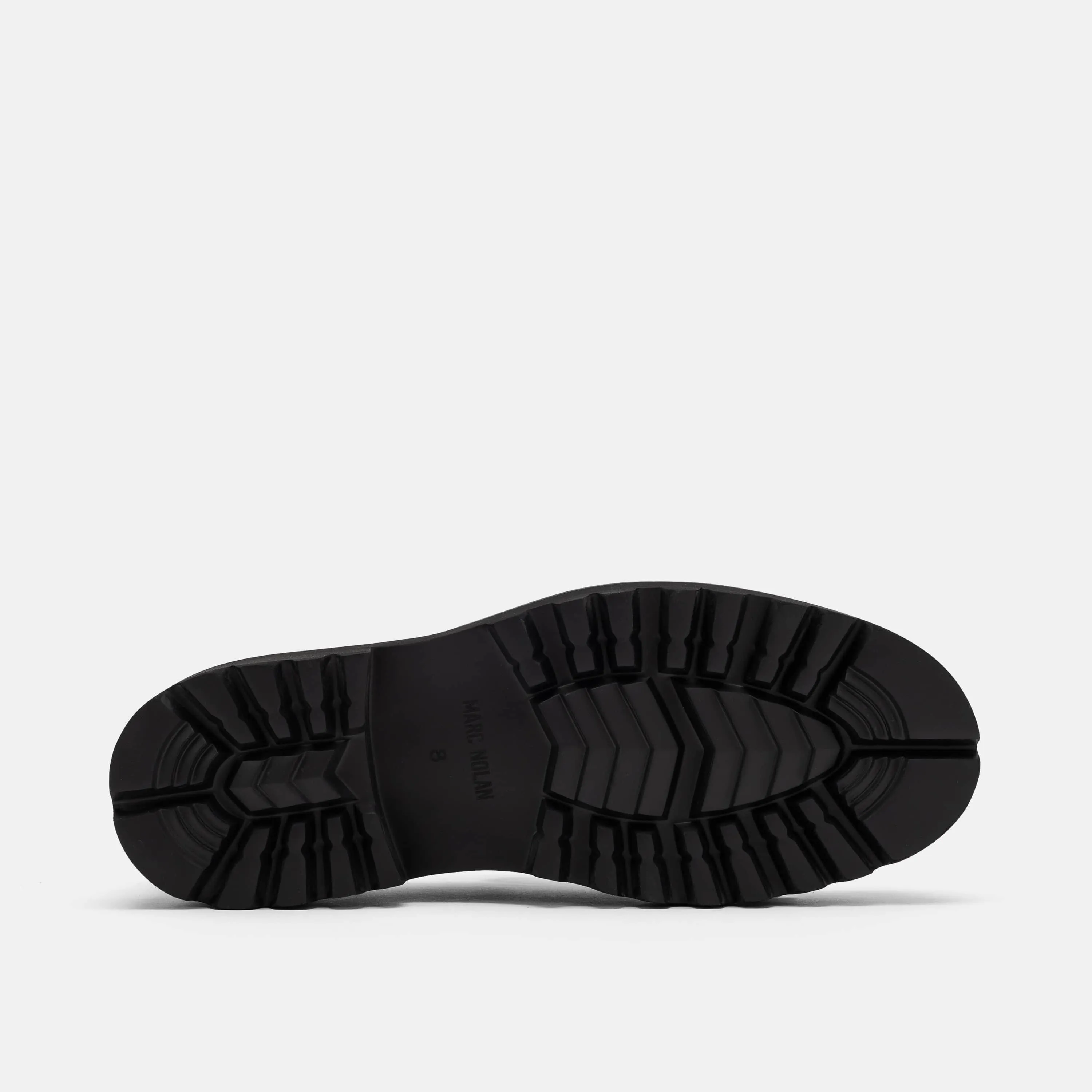 Journey Black Croc Leather Lug Tassel Loafer
