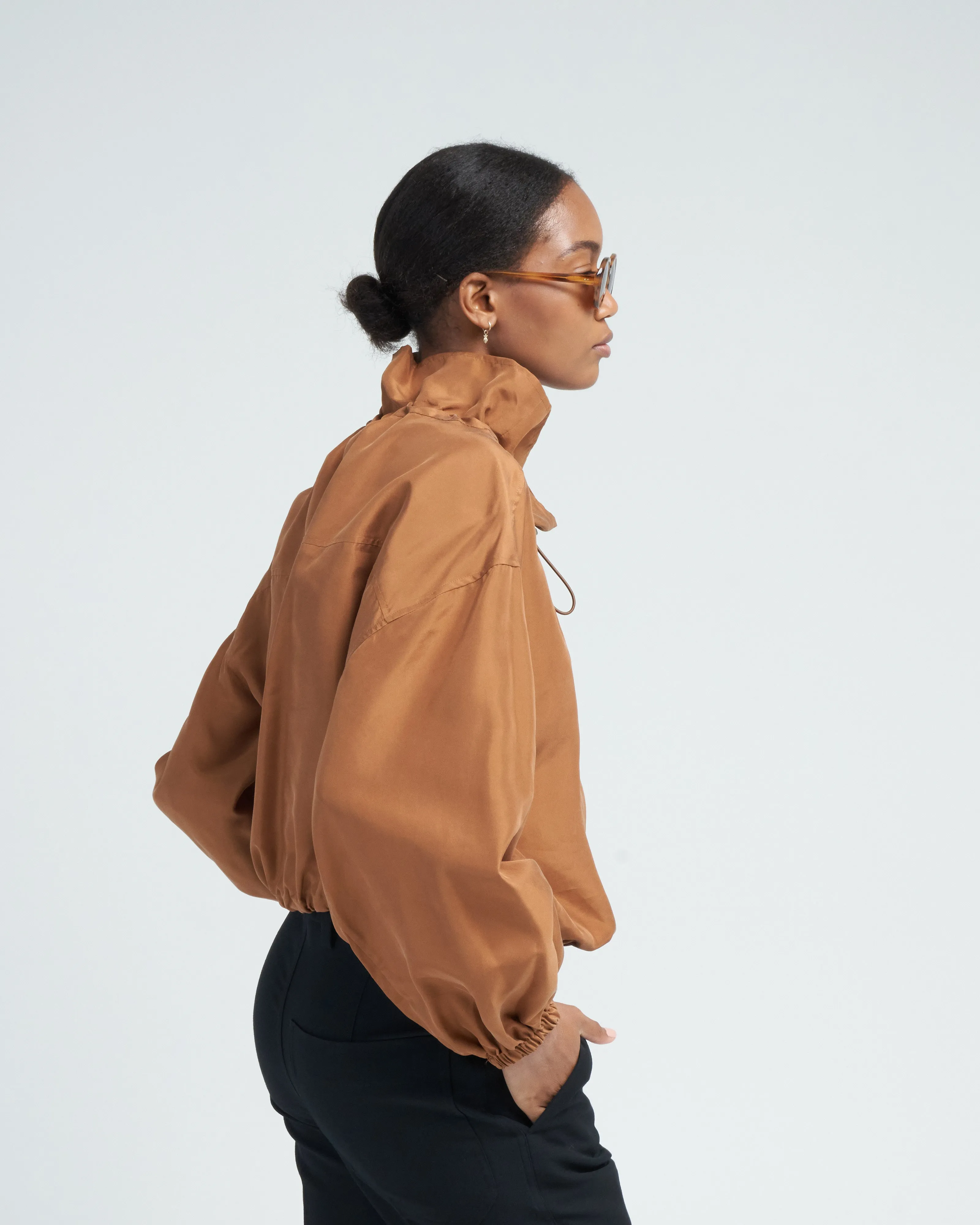 kamara blouse - chestnut