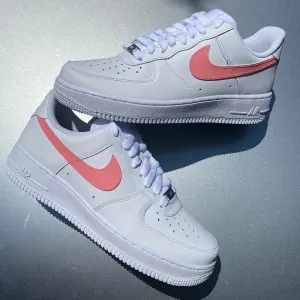 Kids Peachy Pink Tick AF1