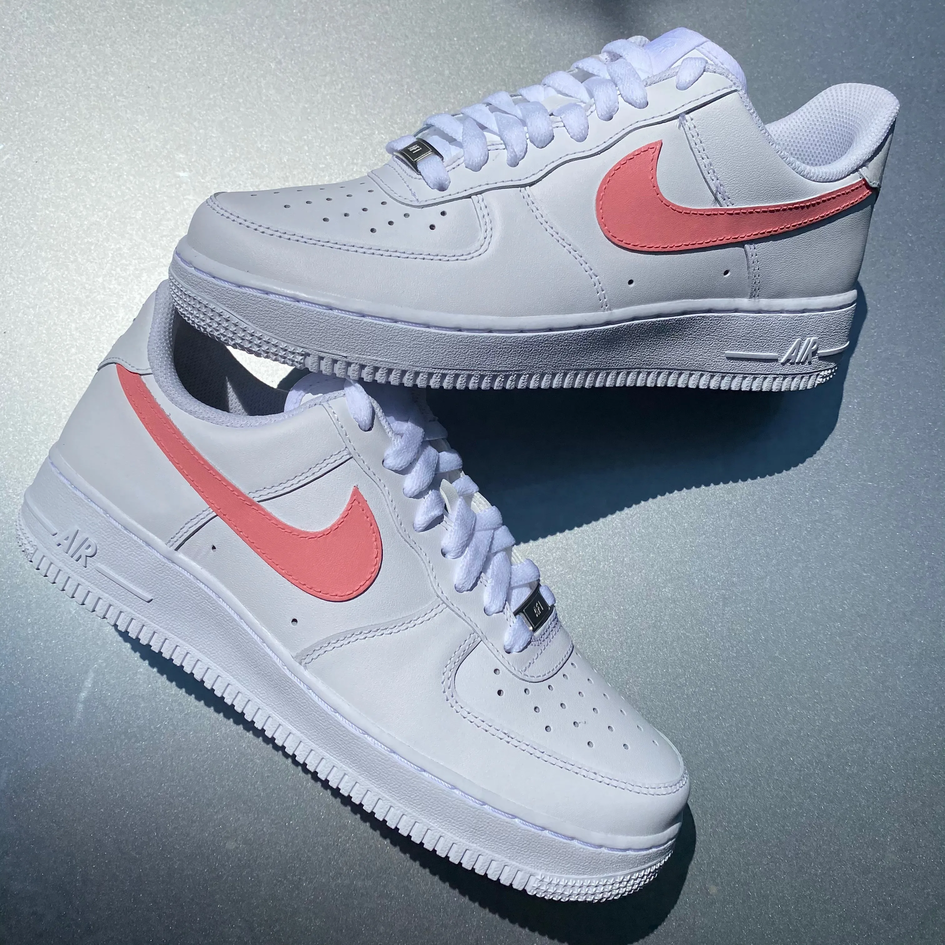 Kids Peachy Pink Tick AF1