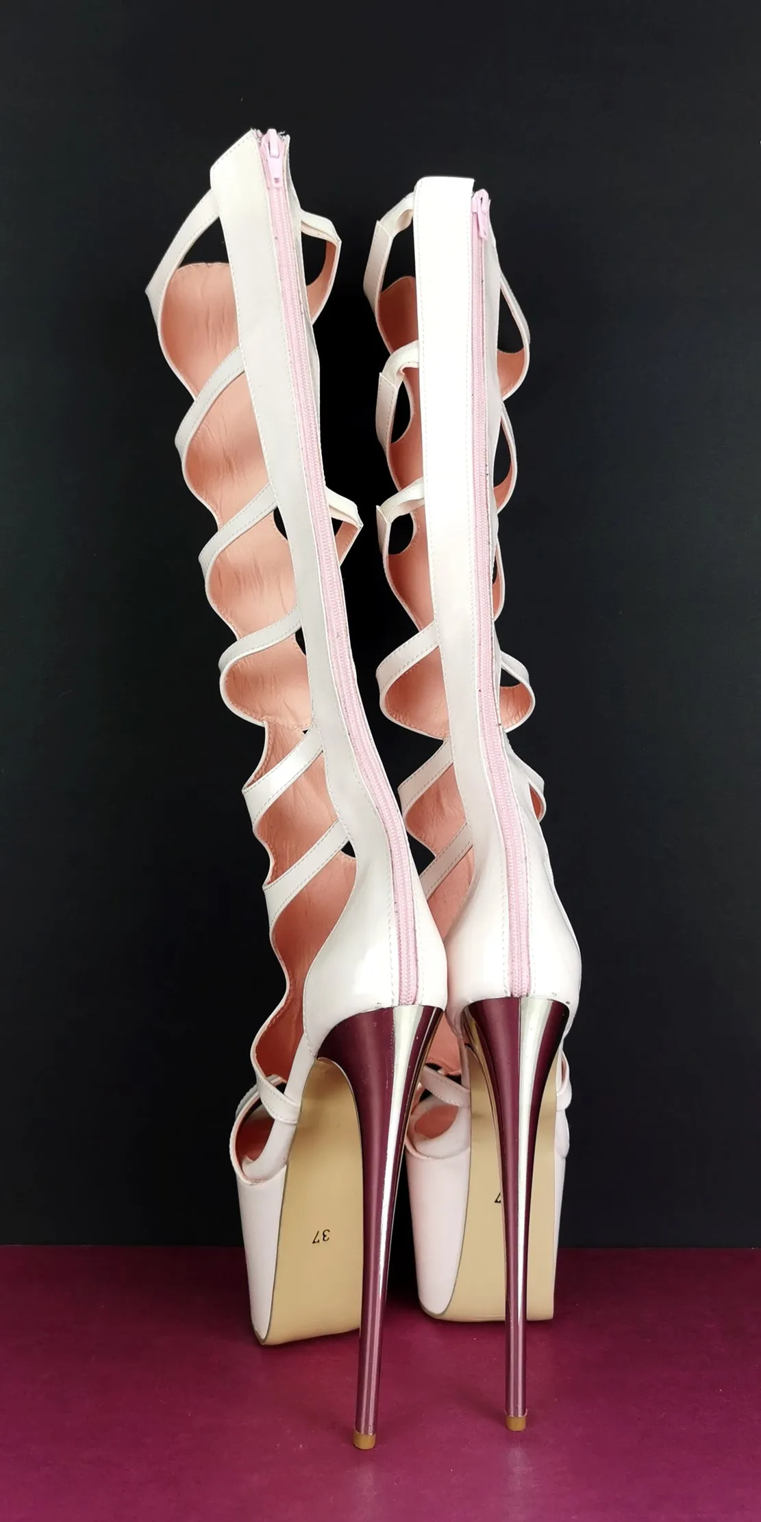 Knee High Designer Gladiator Boots