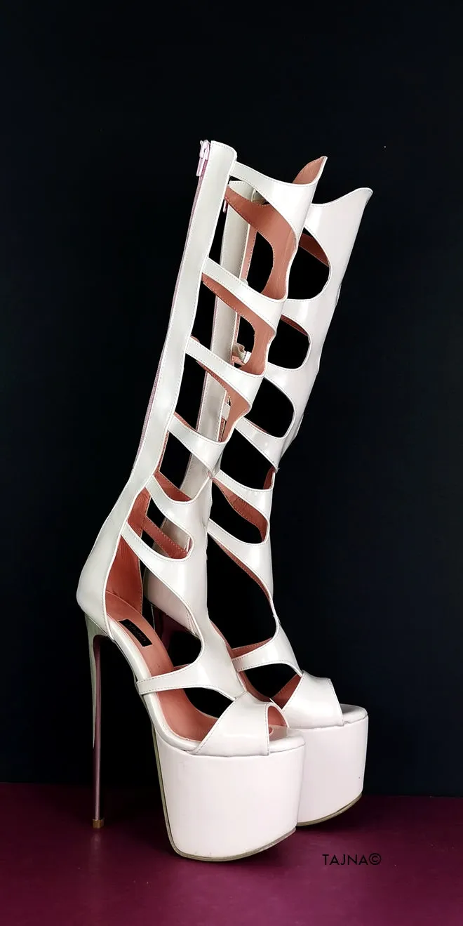 Knee High Designer Gladiator Boots