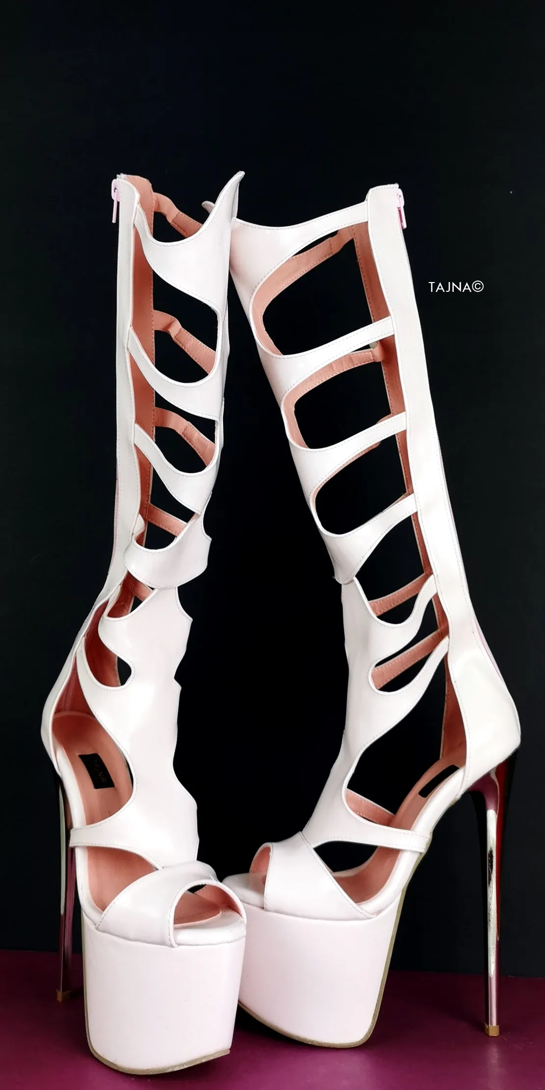 Knee High Designer Gladiator Boots