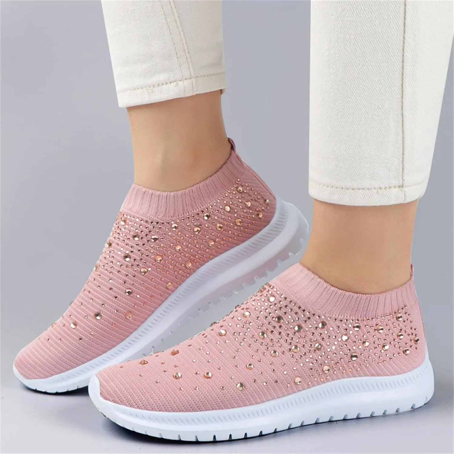 Ladmiple Shoes For Women Sneakers Slip On Walking Tennis Shoes Memory Foam Lightweight Casual Non Slip Running Sneakers
