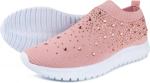 Ladmiple Shoes For Women Sneakers Slip On Walking Tennis Shoes Memory Foam Lightweight Casual Non Slip Running Sneakers