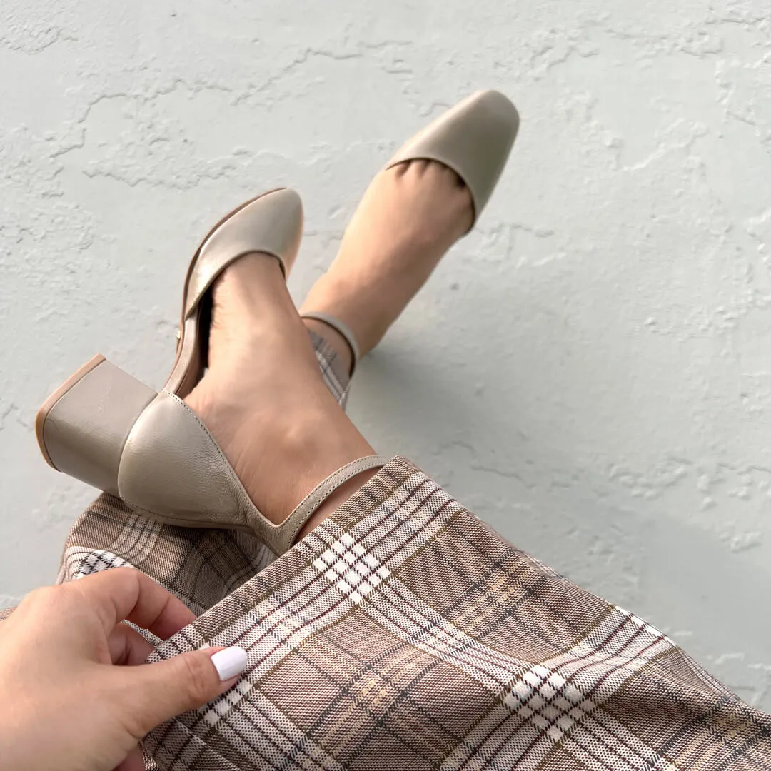 *LAVERNE - beige, 5cm size UK 2
