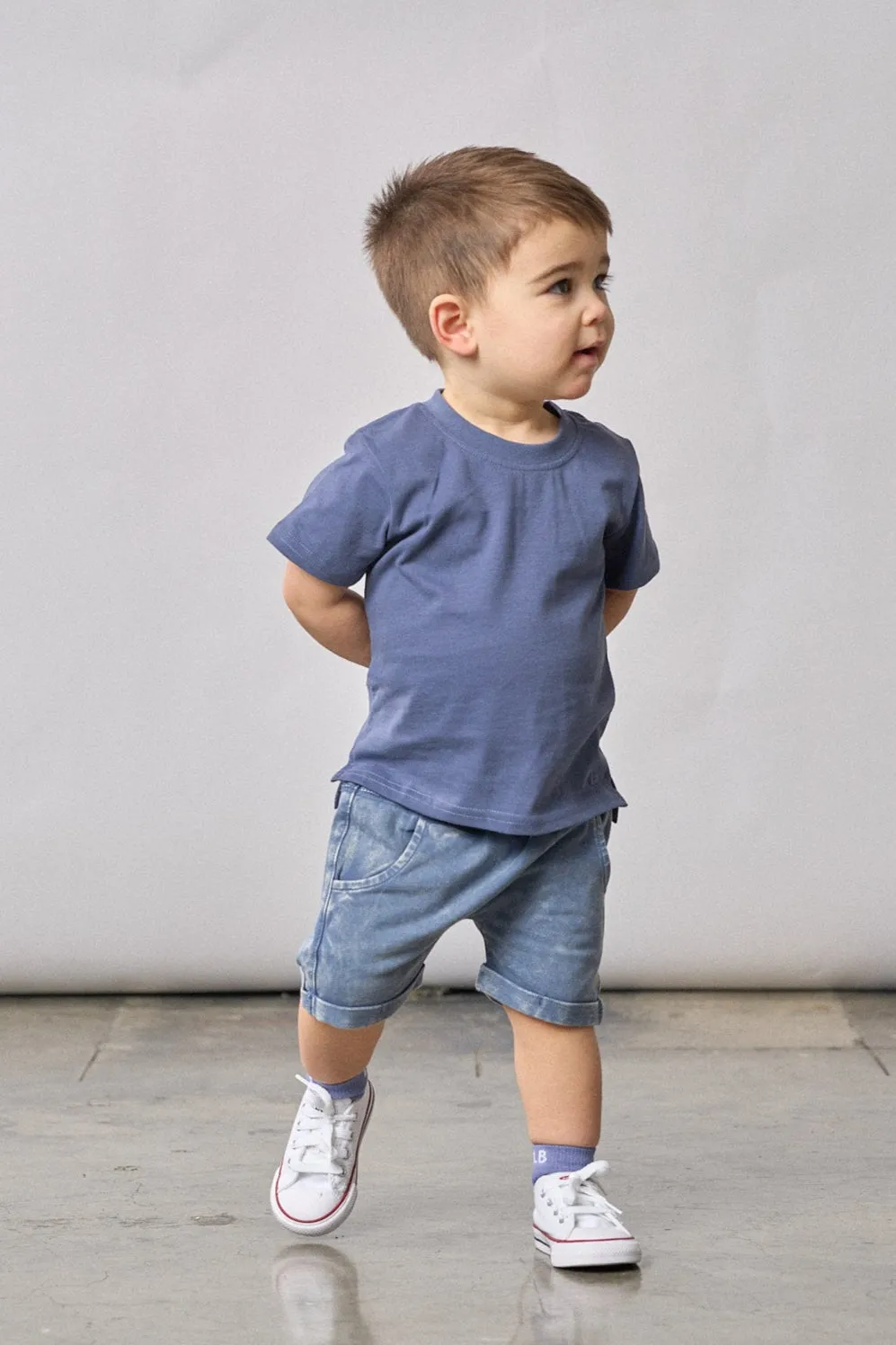 Little Bipsy - Elevated Tee in Navy