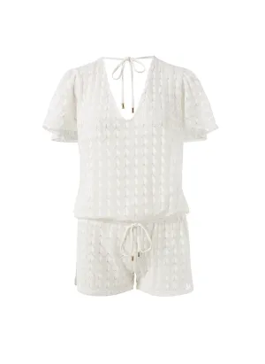 Lola White Playsuit