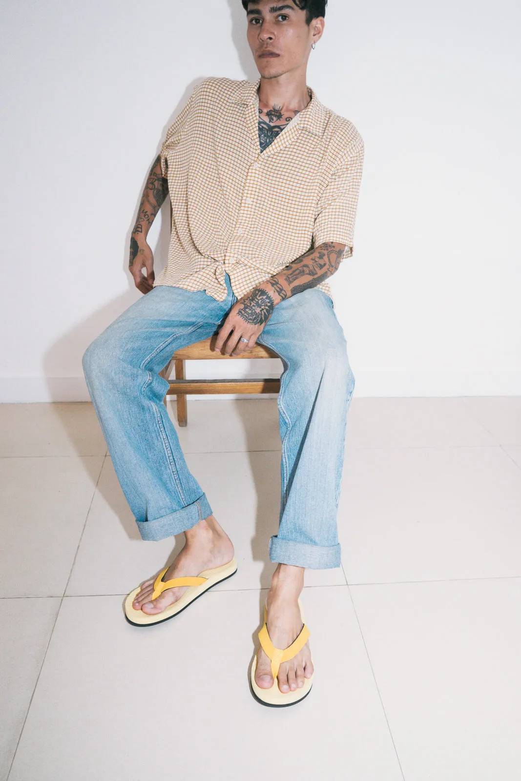 Men's Flip Flops ESSNTLS - Honey/Mustard