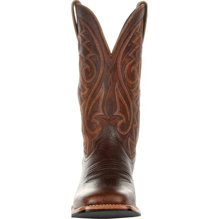 Mid Calf Western Cowboy Boots