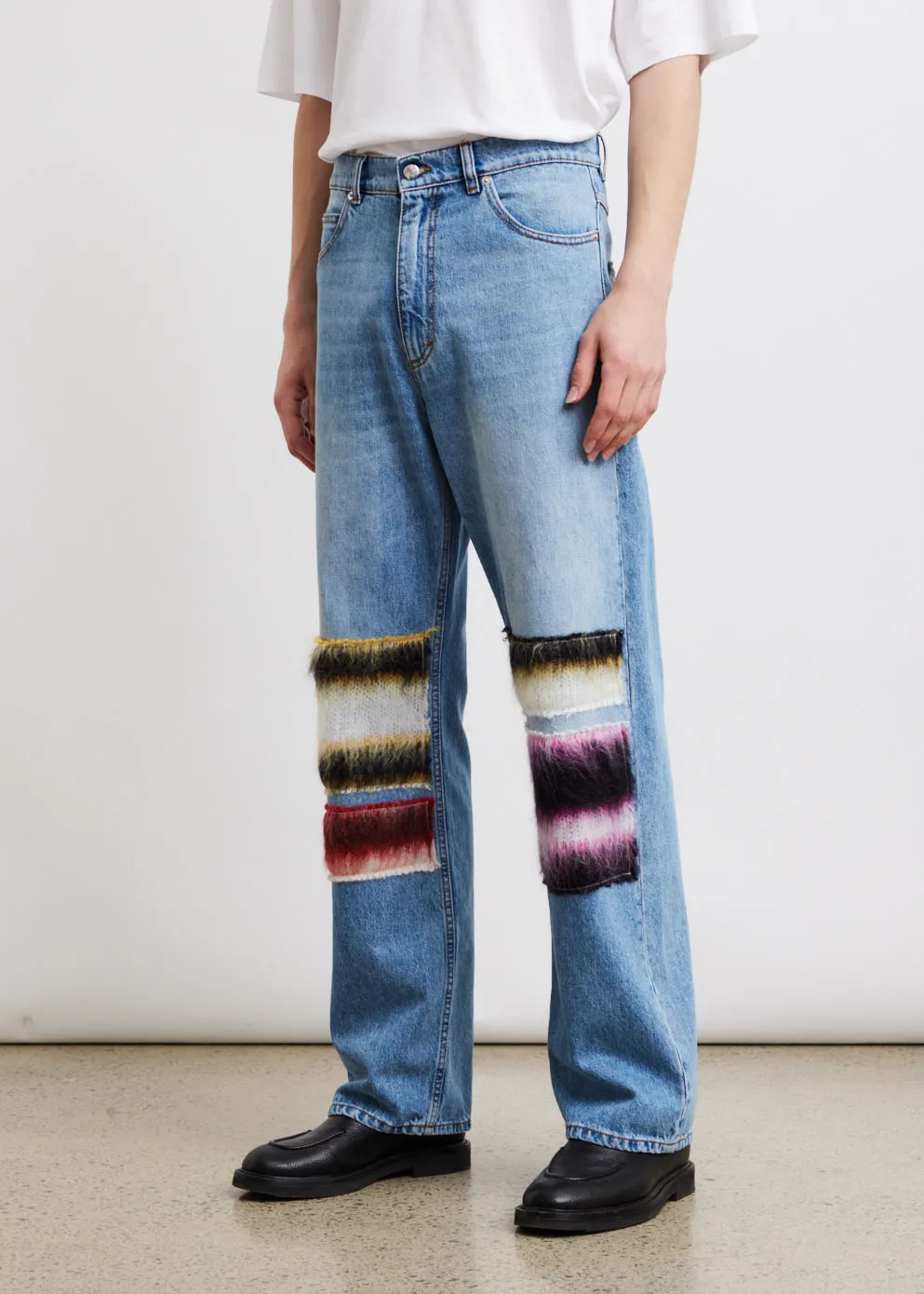 Mohair Patch Jeans