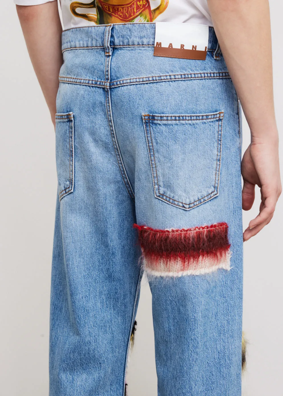 Mohair Patch Jeans